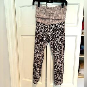 lululemon athletica Black and White Leopard Print Leggings